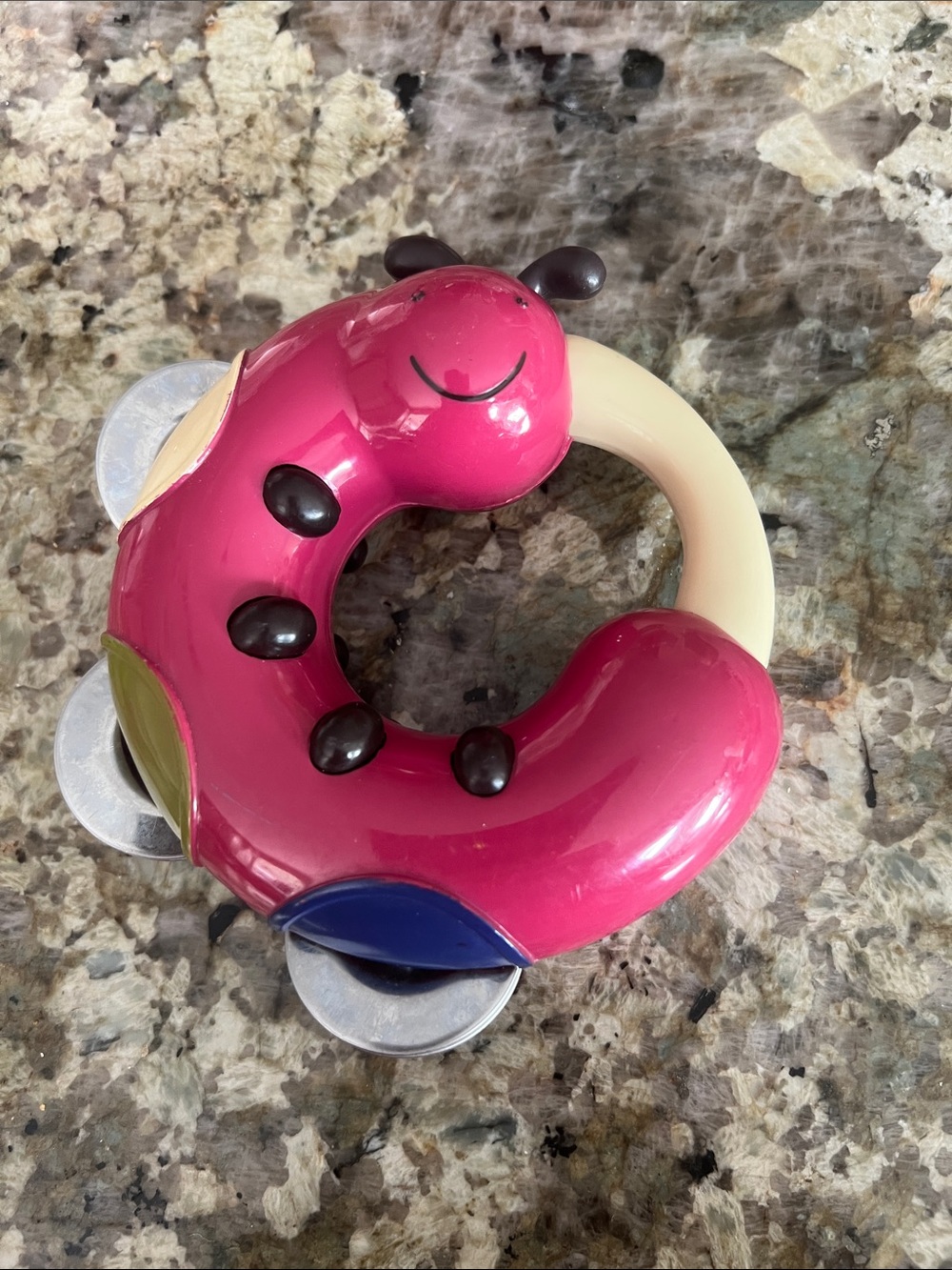 Caterpillar Tambourine Shaker from the B. Toys Parum Pum Pum Instrument Set